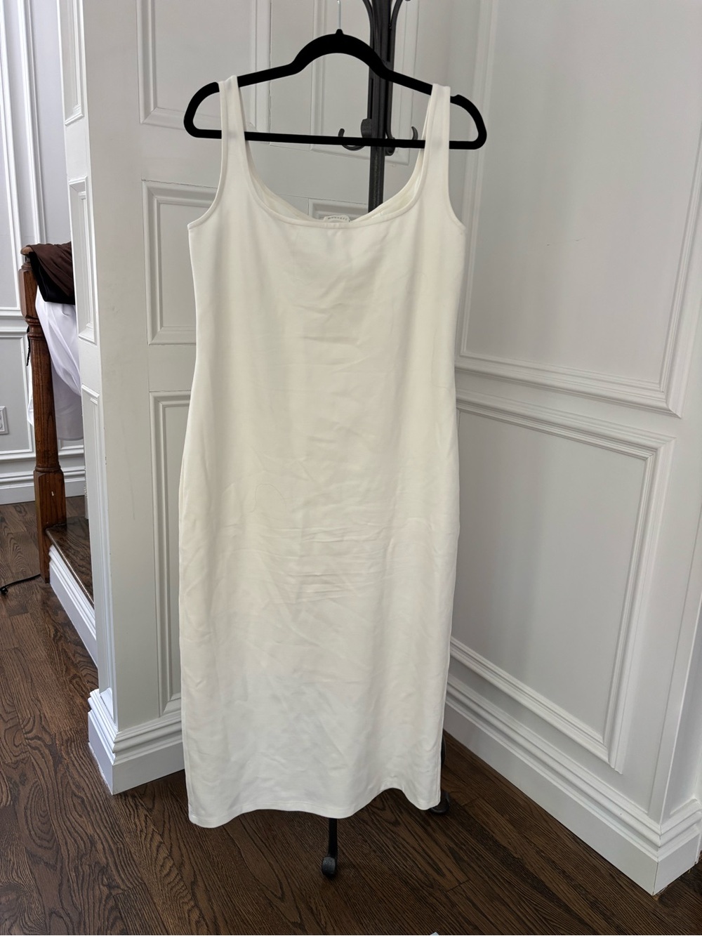 MARCELLA Cream Sleeveless Midi Slip Dress
